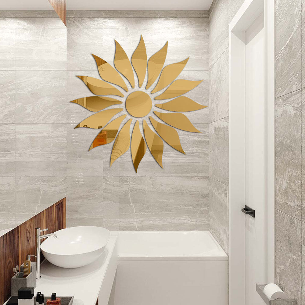 Sunflower Acrylic Mirror Home Decor Mirror(Acrylic)