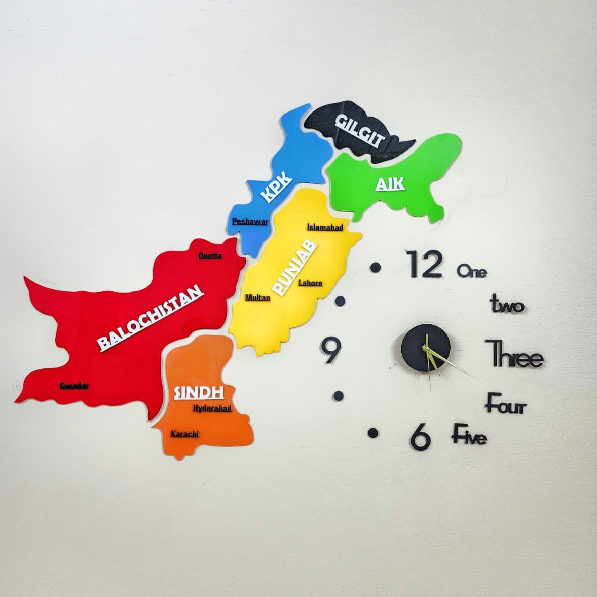 Colorful World Map