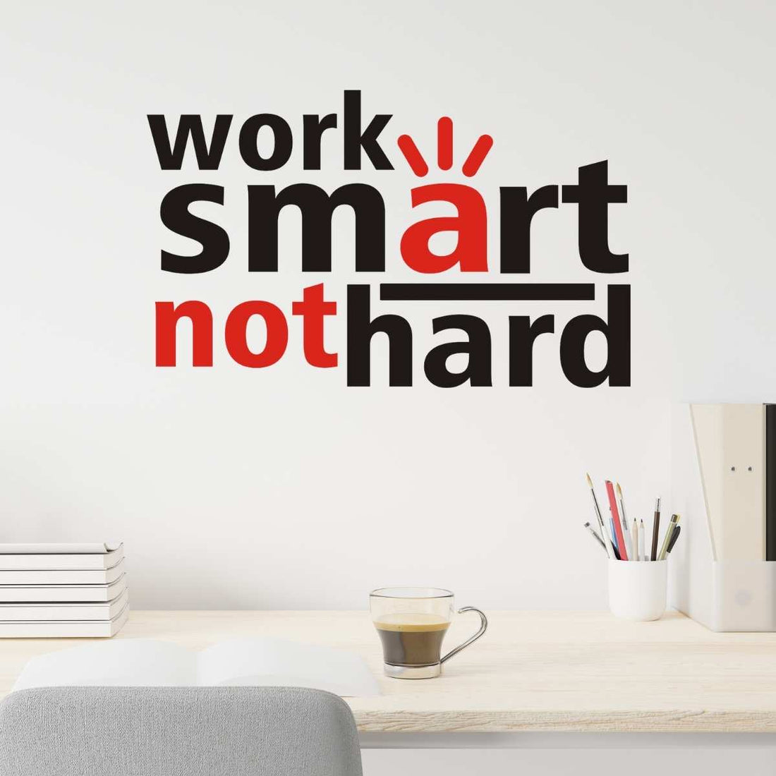 Work Smart wall art - office wallart