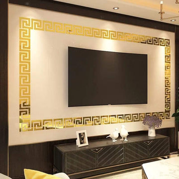 Building Acrylic Mirror Versace Border Decor