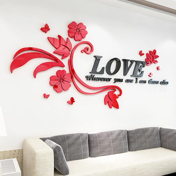 Love Flower Pattern wall art