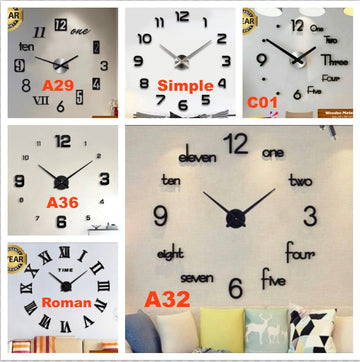 Winter Sale Buy 1 Get 1 Free Large 12 Inches needles Clock (Self Adhesive)